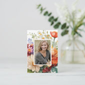 Summer Floral Spain Funeral Prayer Plaatskaartje (Staand voorkant)