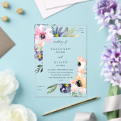 Summer Floral Wedding Invitation Acryl Uitnodigingen (Insitu (Huwelijk))