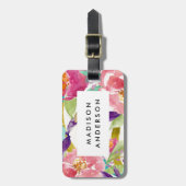 Summer Florals Bagagelabel (Voorkant verticaal)