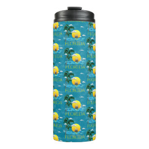 Summer Florida Sailboot Sunset Beach Coastal Thermosbeker
