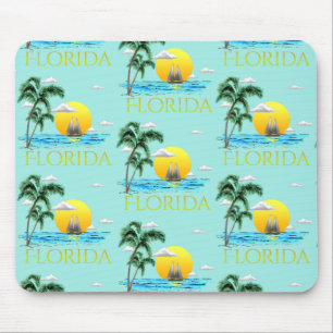 Summer Florida Sailboot Sunset Coastal Beach Muismat