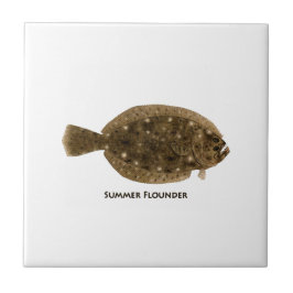 Summer Flounder Tegeltje