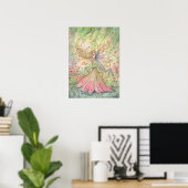 Summer Flower Faerie Art Poster (Thuiskantoor)