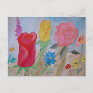 Summer Flower Garden Briefkaart
