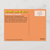 Summer Flowers Briefkaart (Achterkant)