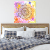 Summer Flowers Canvas Afdruk (Insitu (Slaapkamer))