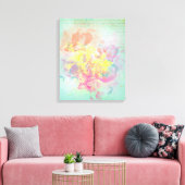 Summer Flowers Canvas Afdruk (Insitu (Woonkamer))
