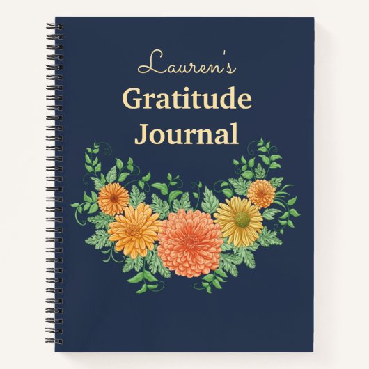 Summer Flowers Gratitude Journal Notitieboek (Voorkant)