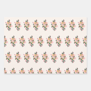 Summer FLowers Inpakpapier Vel