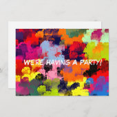 SUMMER FLOWERS INVITATION (Voorkant / Achterkant)