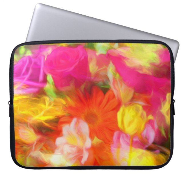 Summer Flowers Laptop Sleeve (Voorkant)