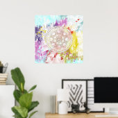 Summer Flowers Poster (Thuiskantoor)