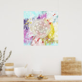 Summer Flowers Poster (Keuken)