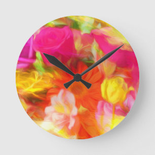 Summer Flowers Ronde Klok
