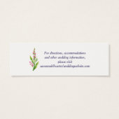 Summer Flowers Trouwinformatie Kaart (Achterkant)