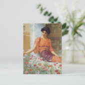Summer Flowers van John William Godward Briefkaart (Staand voorkant)
