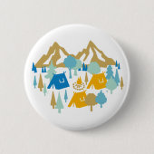 Summer Forest Camping Button (Voorkant)