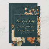 Summer Forest Witch Teal Save the Date (Devant / Derrière)