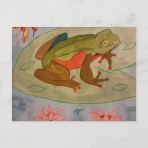 Summer Frog Pond Briefkaart