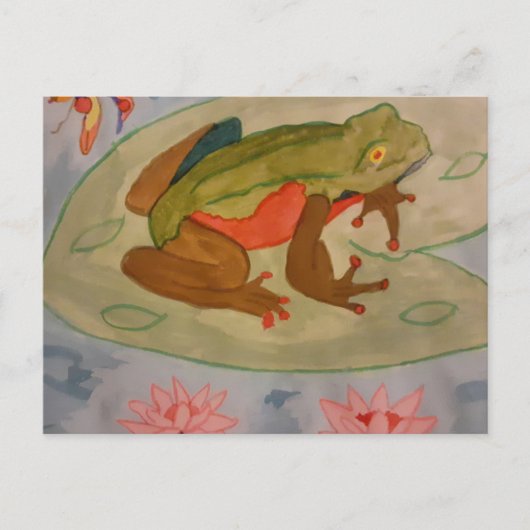 Summer Frog Pond Briefkaart (Voorkant)