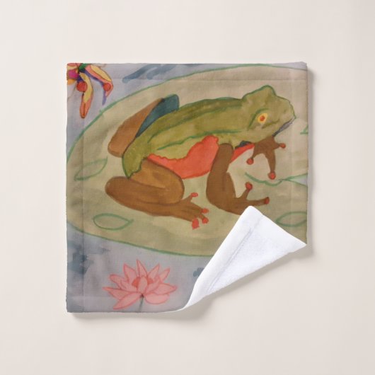 Summer Frog Pond Towels Bad Handdoek (Wasdoekje)