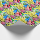 Summer Fruit, Food, Melon, Grappen, Perziken, Bana Cadeaupapier (Hoek)