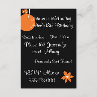 Summer Fruit Invite Kaart