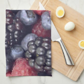Summer Fruit Mixed Berries Close Up Photo Theedoek (Quarter Fold)