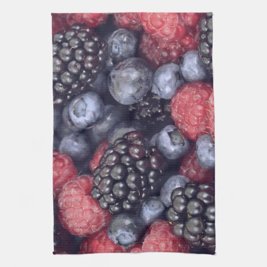 Summer Fruit Mixed Berries Close Up Photo Theedoek (Verticaal)