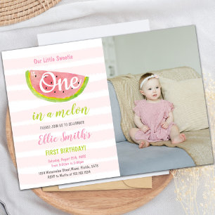Summer Fruit Party Thema voor meisjes Kaart