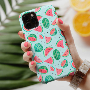 Summer Fruit Pattern   Watermeloen   rode groene i iPhone 13 Hoesje