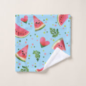 Summer Fruit Pattern Watermelon red tropical Bad Handdoek (Wasdoekje)
