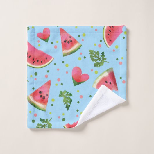 Summer Fruit Pattern Watermelon red tropical Bad Handdoek (Wasdoekje)