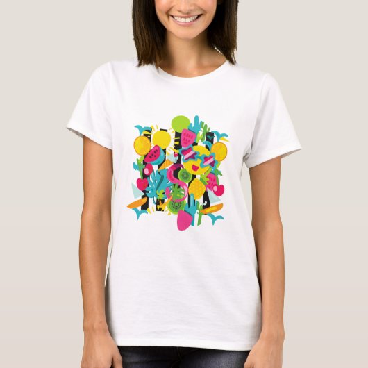 Summer fruit T shirt funny (Voorkant)