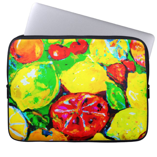 "Summer Fruits" — Cute Art. Nu kopen Laptop Sleeve (Voorkant)