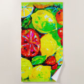 "Summer Fruits" — Cute Art. Nu kopen Strandlaken (Voorkant)
