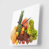 SUMMER FRUITS VIERKANTE KLOK (Hoek)