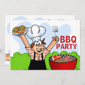 Summer Fun BBQ Kaart (Voorkant / Achterkant)