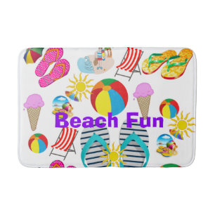 Summer Fun Beach House Bathroom Bath Mat