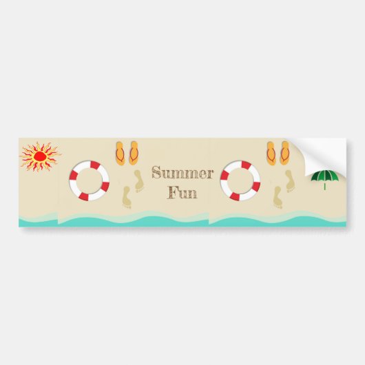 Summer Fun Bumpersticker (Voorkant)