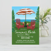 Summer Fun Celebration Party Invitations Kaart (Staand voorkant)