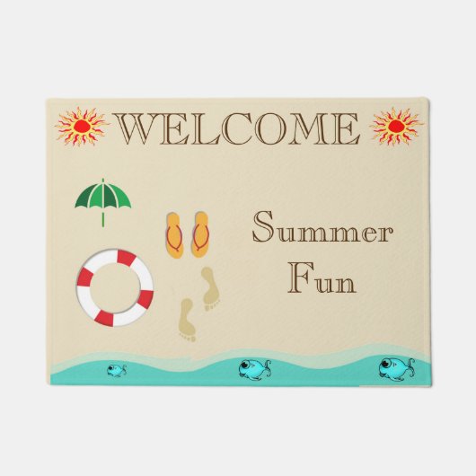 Summer Fun Deuren Mat (Voorkant)
