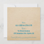 Summer Fun Party 4 juillet Invitation (Dos)