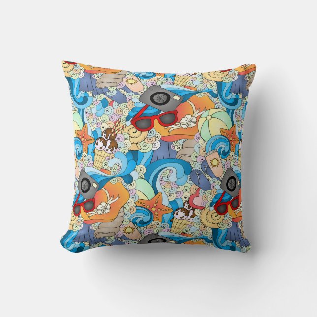 Summer Fun Pattern Kussen (Voorkant)
