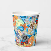 Summer Fun Pattern Papieren Bekers (Achterkant)