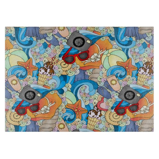 Summer Fun Pattern Snijplank (Voorkant)