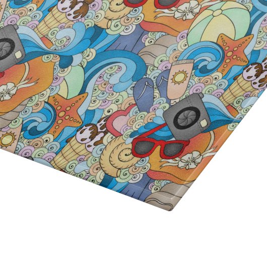 Summer Fun Pattern Snijplank (Hoek)