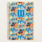 Summer Fun Pattern | Voeg je Initiaal toe Planner (Voorkant)