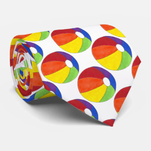 Summer Fun Rainbow Beach Ball Beachball Stropdas