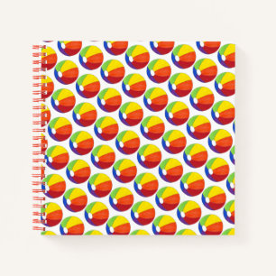 Summer Fun Rainbow Beachball Ball Vacking Notitieboek